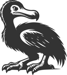 Dodo bird vector artwork drawing silhouette © LUTHFAN NAHAR LABONY