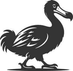 Dodo bird vector artwork drawing silhouette © LUTHFAN NAHAR LABONY