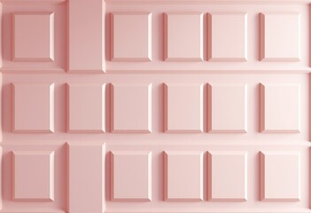 Pink square pattern resembling a chocolate bar.