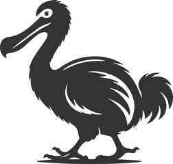 Dodo bird vector artwork drawing silhouette © LUTHFAN NAHAR LABONY