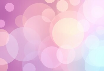 Delicate circles in soft pastel hues.