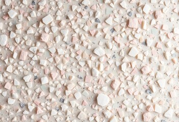 Close-up view of a surface with small pieces of various colors.