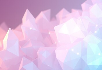 Abstract geometric shapes in pastel colors.