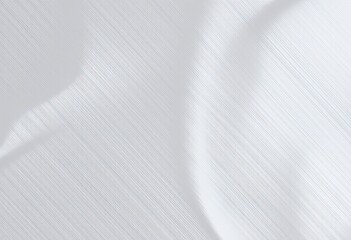 Light gray fabric with linear texture and subtle folds.