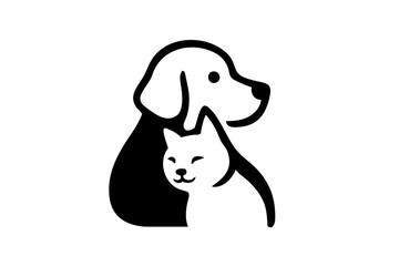 Dog and Cat Pet Shop Logo