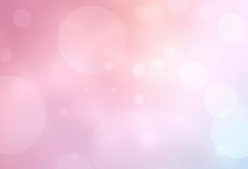 Delicate pastel circles and soft light.