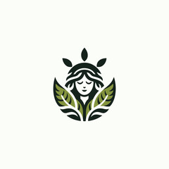 Obraz premium Nature goddess logo