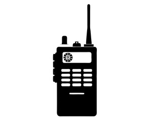 Walkie Talkie Silhouette Vector, Walkie Talkie Icon vector
