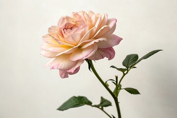 Pink magnolia blossom on a beautiful spring tree branch
