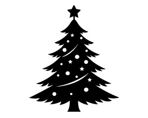 Holiday Tree Silhouette Vector Bundle – Christmas Tree Illustration SVG