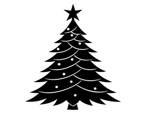 Holiday Tree Silhouette Vector Bundle – Christmas Tree Illustration SVG