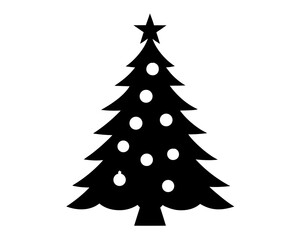 Holiday Tree Silhouette Vector Bundle – Christmas Tree Illustration SVG