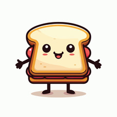 Vector Cartoon Sandwitch