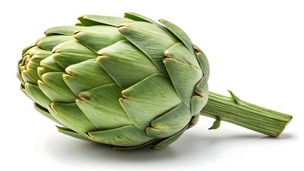 Obraz premium Fresh, organic artichoke vegetable isolated on white