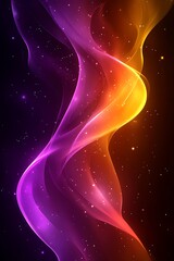 Abstract vibrant flowing colors