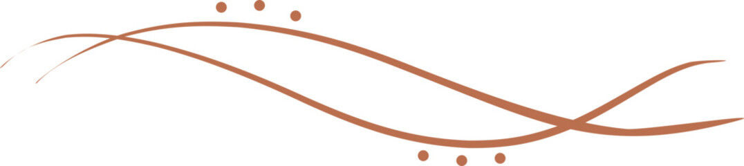 Elegant Decorative Wavy Line Element
