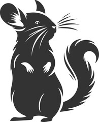 chinchilla rodent artwork vector