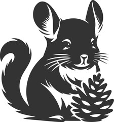 chinchilla rodent artwork vector
