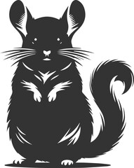 chinchilla rodent artwork vector