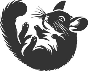 chinchilla rodent artwork vector