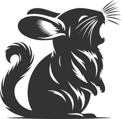 chinchilla rodent artwork vector