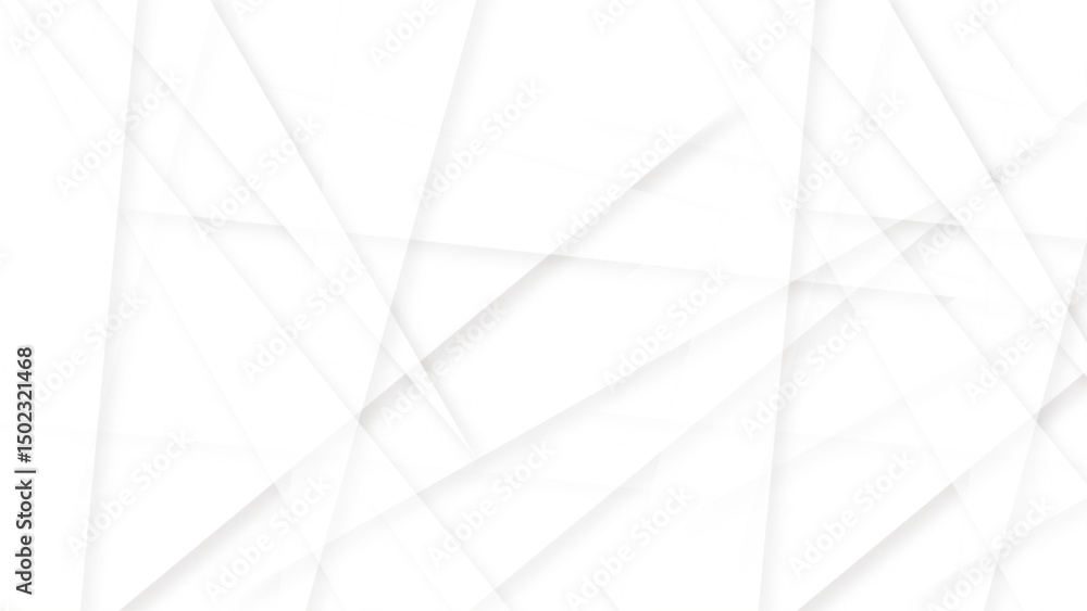 Poster seamless architecture geometry tech modern abstract background. white transparent material in triang