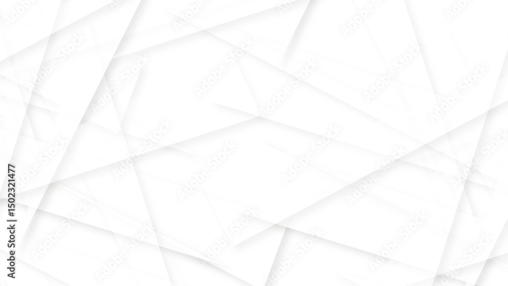 Poster seamless architecture geometry tech modern abstract background. white transparent material in triang