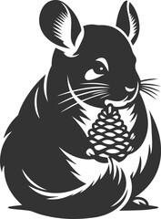 chinchilla rodent artwork vector
