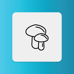 Icon of mushrooms, indicating food free from fungi/mushrooms.