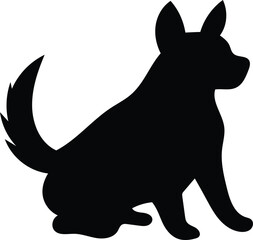 Dog Silhouette for Craft Projects