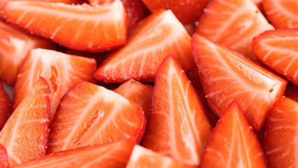 Strawberry in Macro &ndash; Vivid Texture & Minimal Backgroun