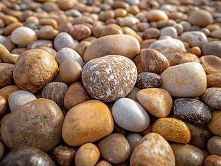 Pebbles on beach