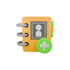 Yellow Add Contact Icon