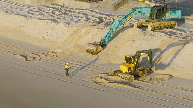Beach Erosion Repair on Gold Coast Beach