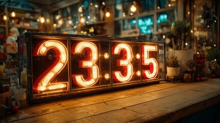 New Year countdown timer and black Friday sale sign, time-sensitive deals