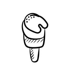 Ice Cream Cone Handdrawn icon