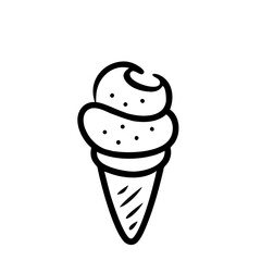 Ice Cream Cone Handdrawn icon