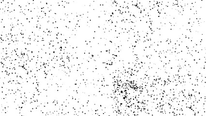 Distressed black texture. Dark grainy texture on white background. Grunge background black and white. Cracks, chips, scratches, dust texture.