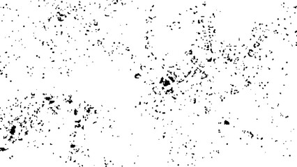 Distressed black texture. Dark grainy texture on white background. Grunge background black and white. Cracks, chips, scratches, dust texture.