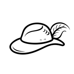 Summer Hat Handdrawn Icon