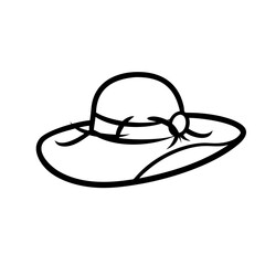 Summer Hat Handdrawn Icon