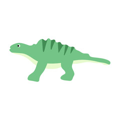 Cute cartoon dinosaurs in flat style