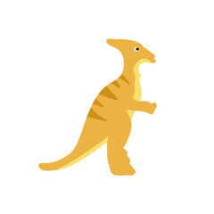 Cute cartoon dinosaurs in flat style