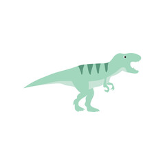 Cute cartoon dinosaurs in flat style