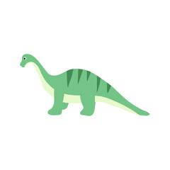 Cute cartoon dinosaurs in flat style