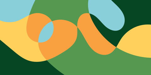 Flat abstract colorful modern fluid background illustration vector design.