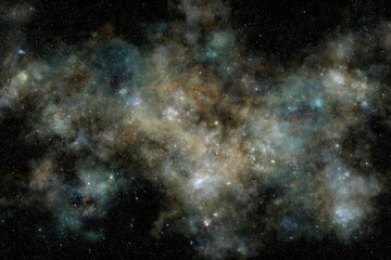 Fototapeta premium Infinite universe vastness in starry night