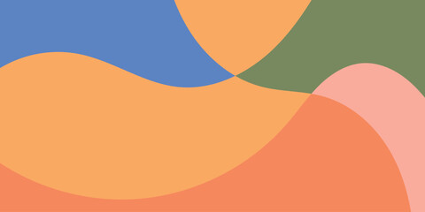 Flat abstract colorful modern fluid background illustration vector design.