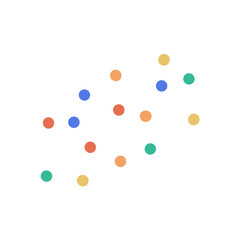 Colorful dots vector art