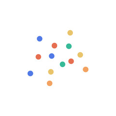 Colorful dots vector art